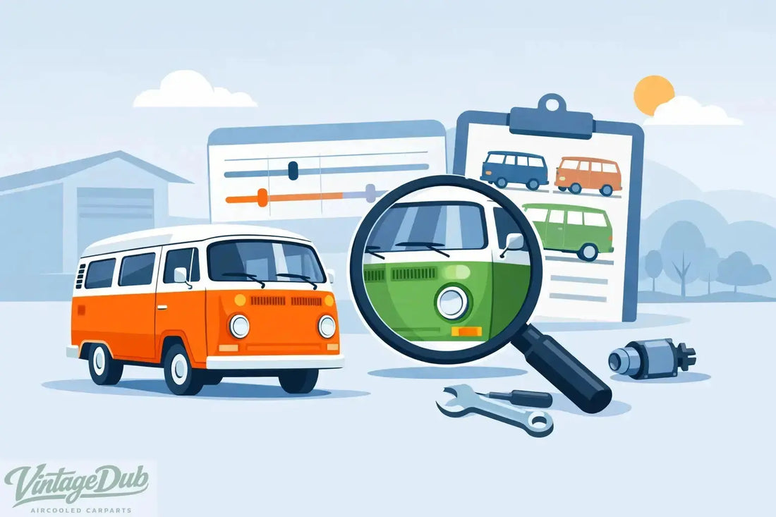 VW T2 onderdelen bouwjaar goed bepalen