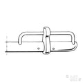 Bumper achter, export (USA), chroom, top kwaliteit voor Kever — VintageDub