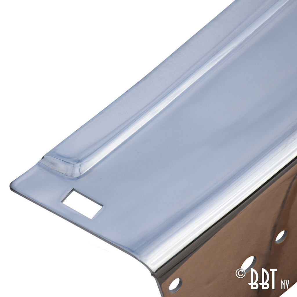 Bumper voor, chroom met bumperrubber detail — T3