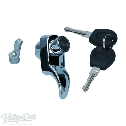 Achter laadklepslot, chroom – VW T1 Bus, T2 Bus, Type 3 – OEM 211 829 231G