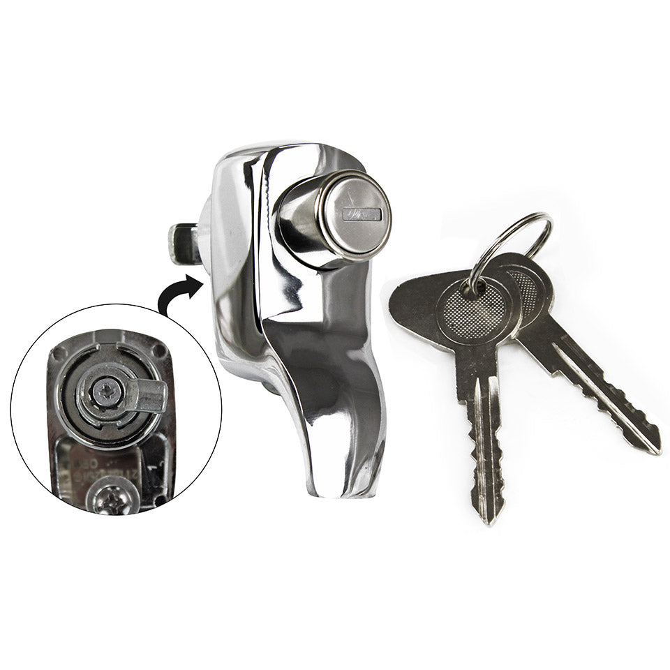 Achter laadklepslot - Chroom TQ voor T1, T2 — VintageDub