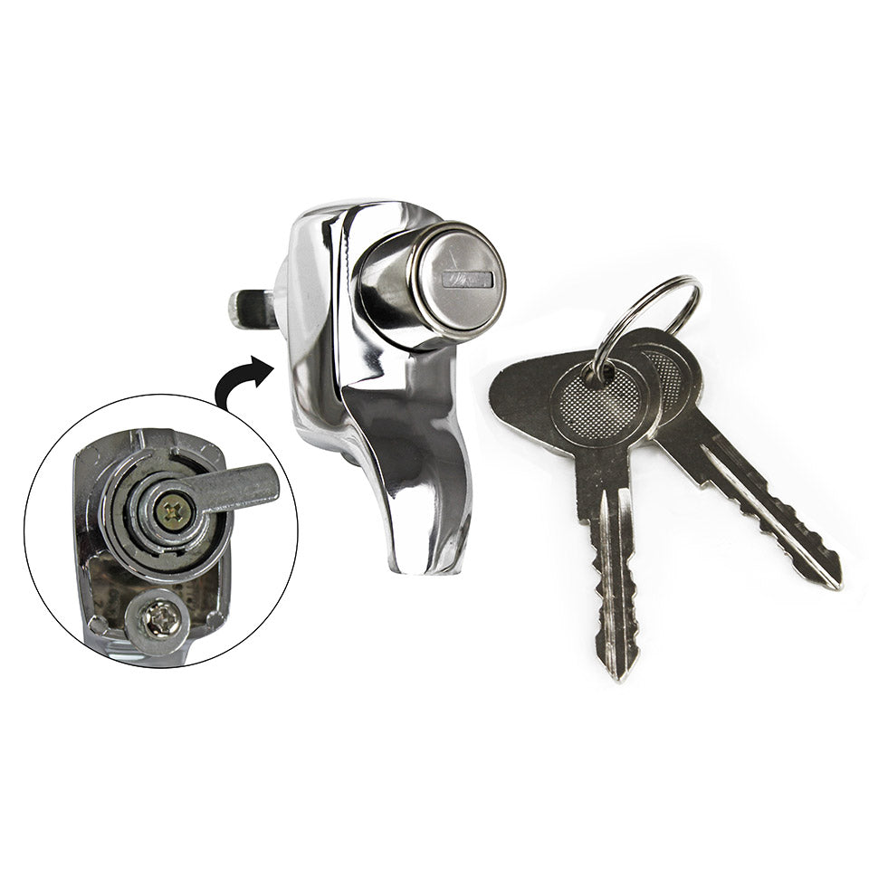 Achter laadklepslot - Chroom TQ voor T2 — VintageDub