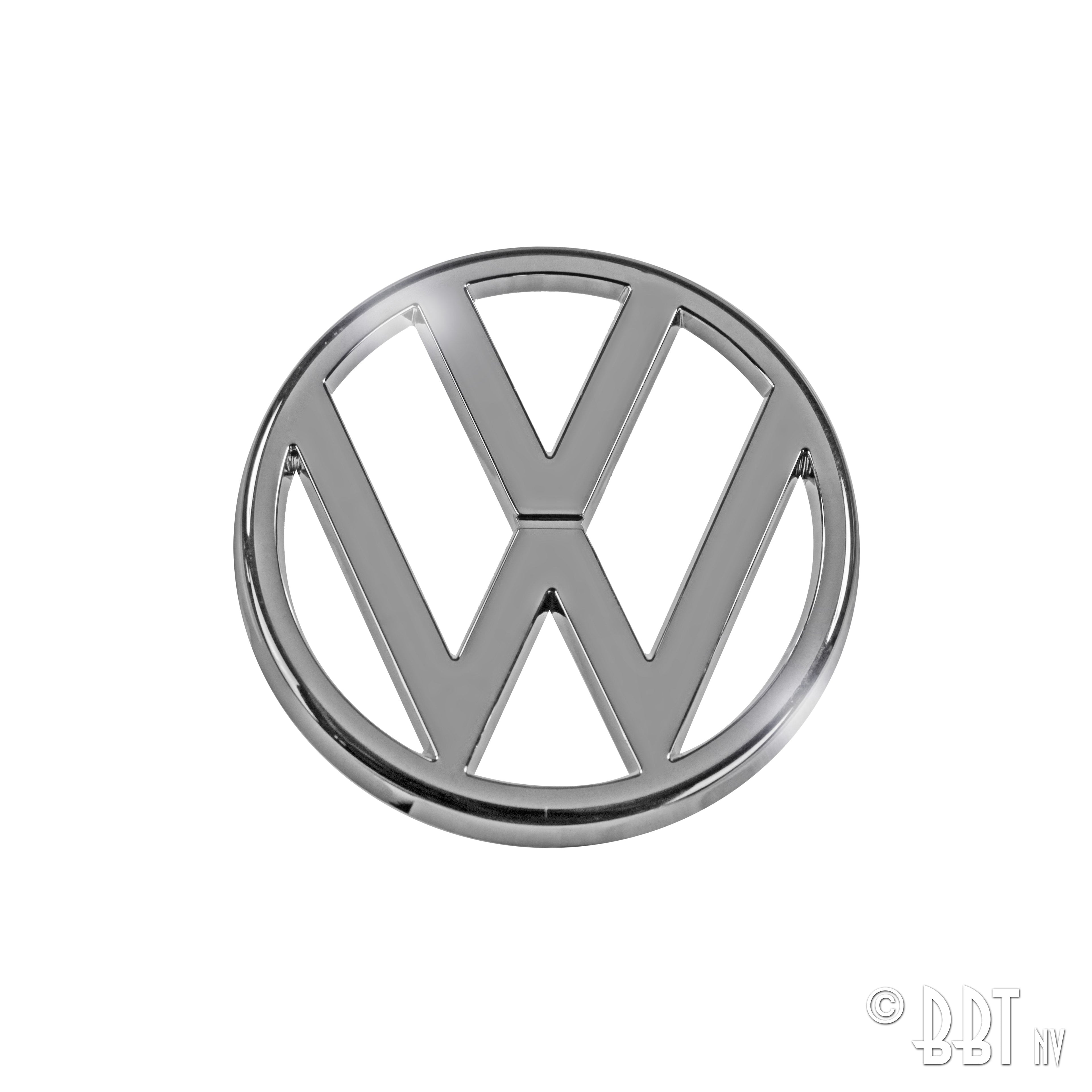 Embleem VW vooraan chroom - 95mm (orgineel) voor T3 — VintageDub