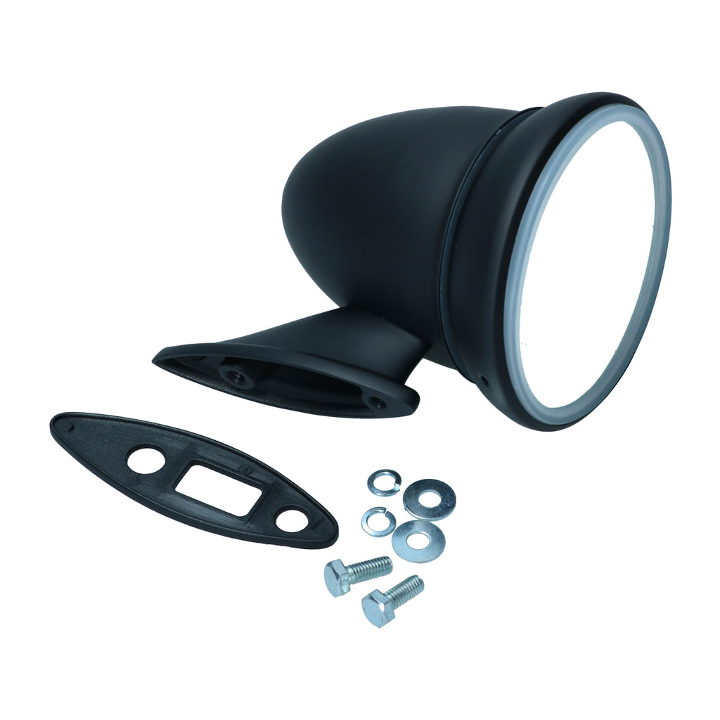 VW T2 Bus, Beetle, KG | Bullet exterior mirror matt black, left-right