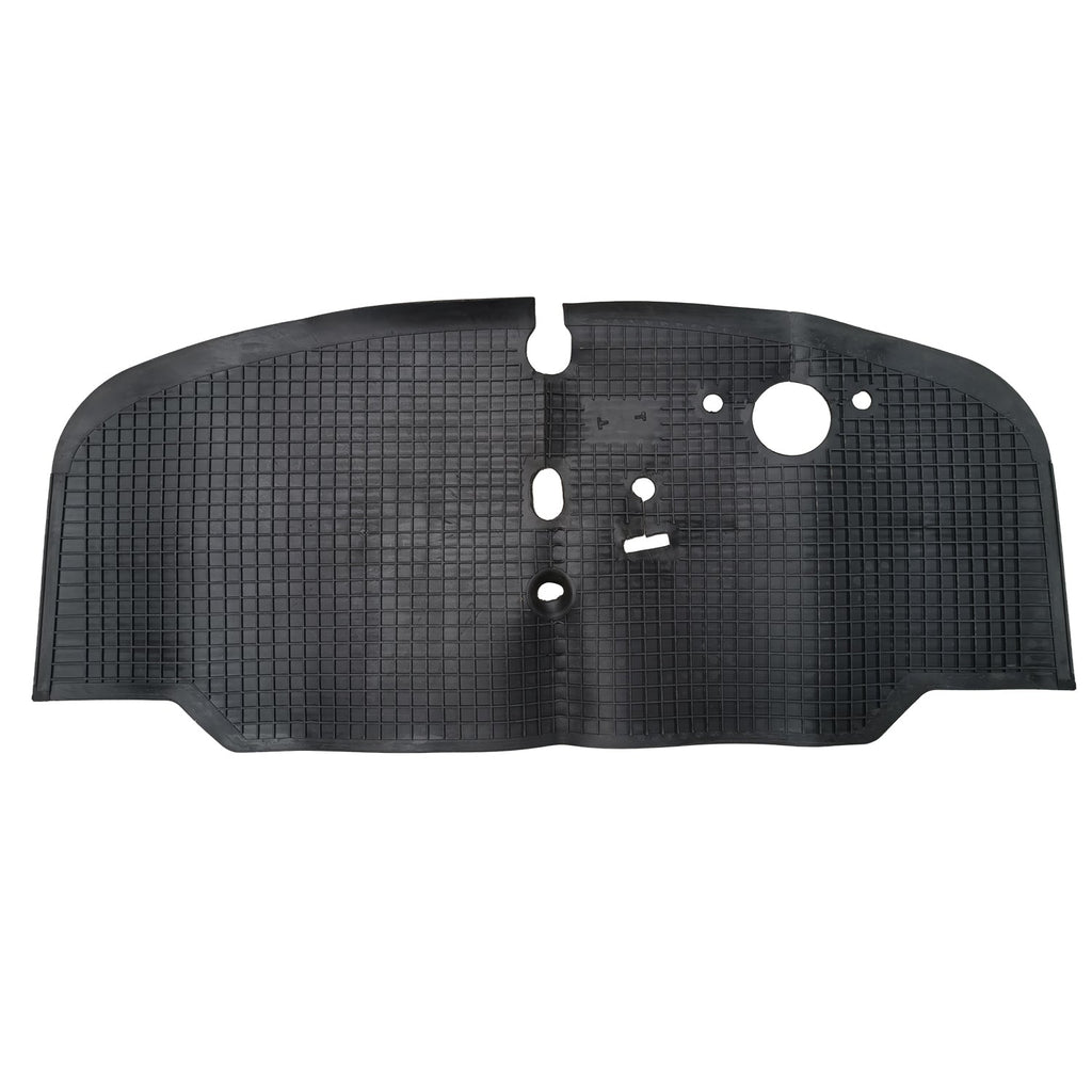 Rubber vloermat vooraan zwart detail — T2 67-72