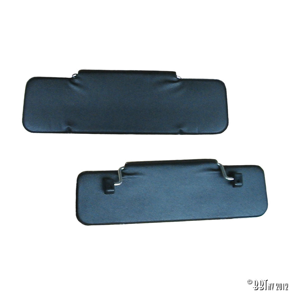 Zonnekleppen, per paar, zwart — VintageDub