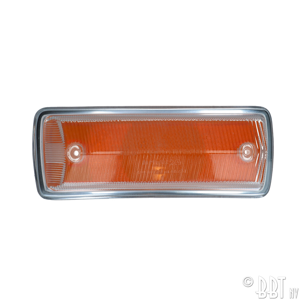 Knipperlichtglas rechts - wit/oranje met E-keuring detail — T2