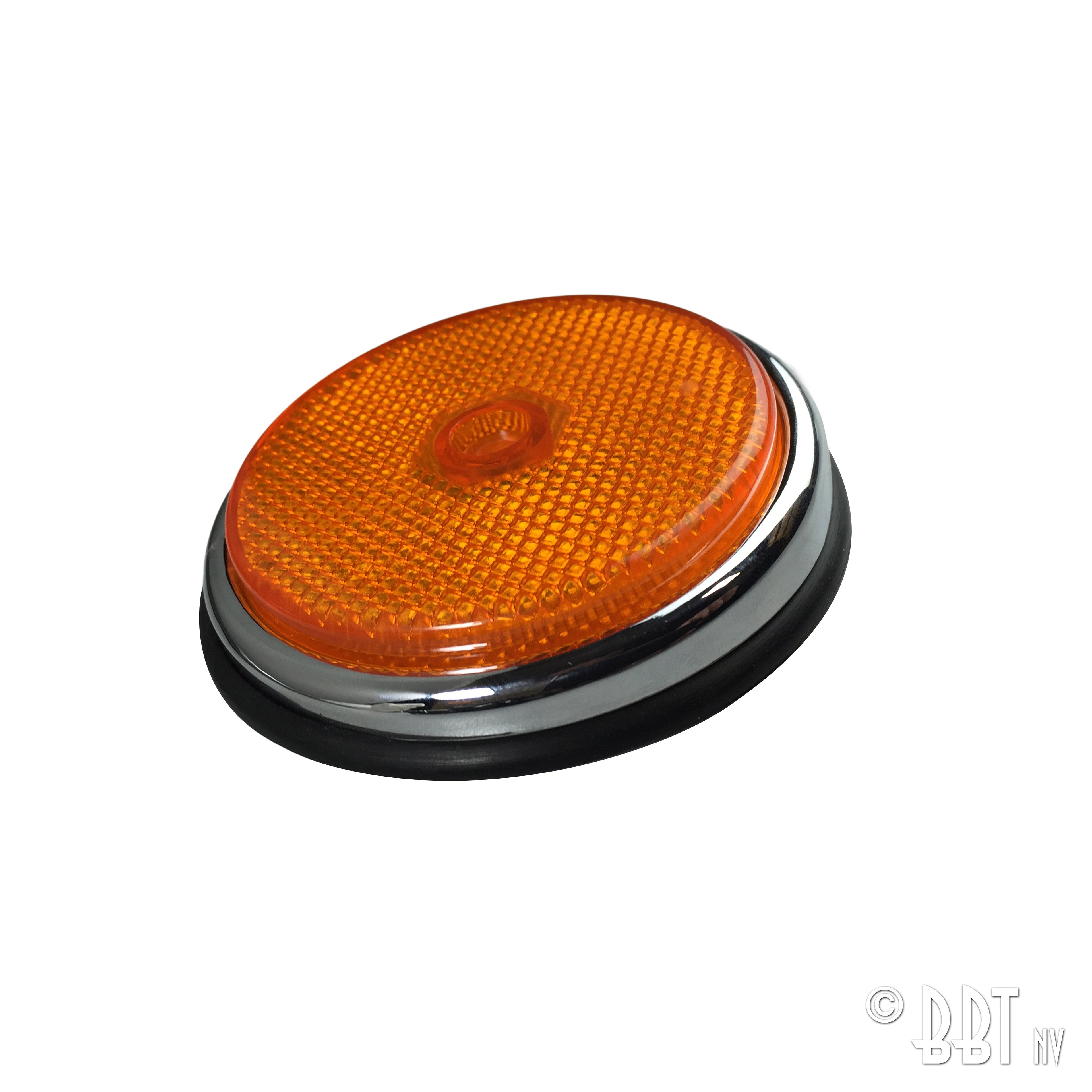 Zijreflector en rubber vooraan - oranje, chroom detail — T2