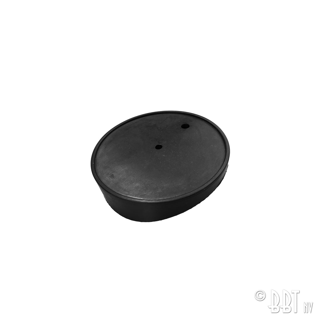Zijreflector en rubber achteraan - rood/chroom detail — T2