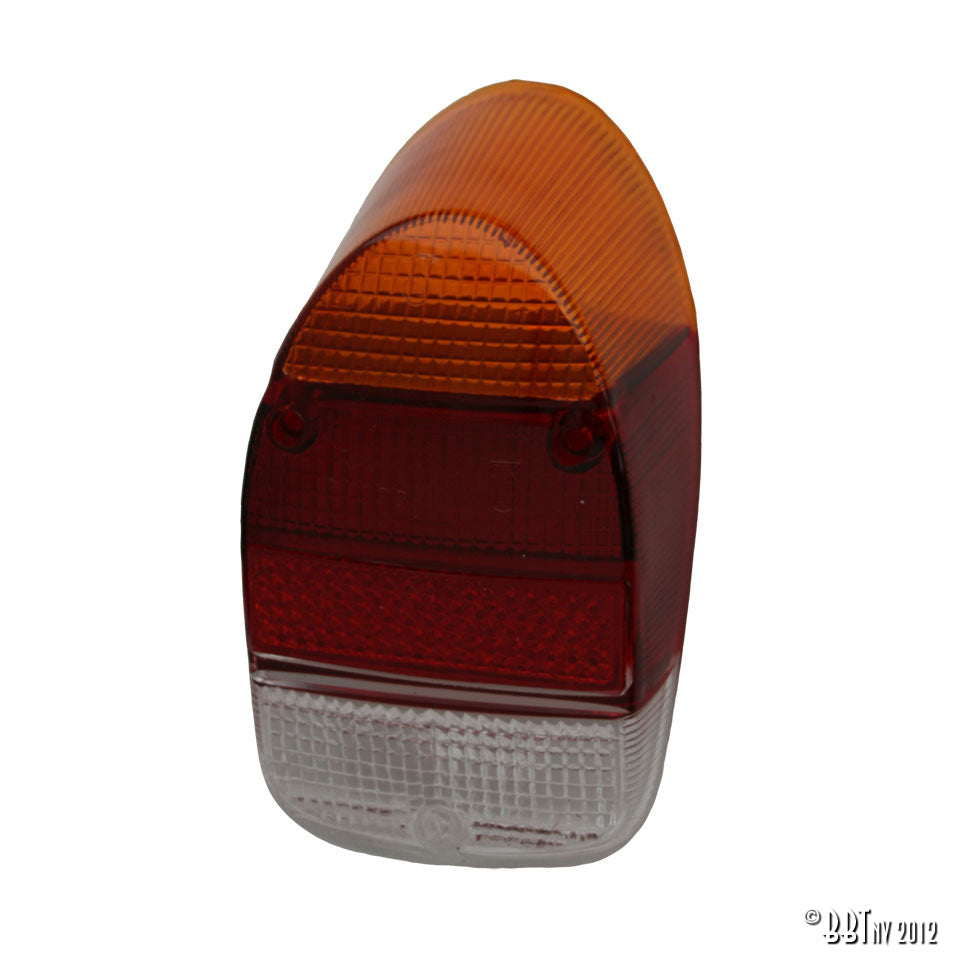 Achterlicht glas, Europees, Oranje/rood/transparant voor Kever — VintageDub