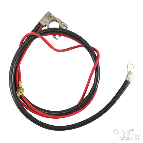 Accukabel, zwart 840 mm, rood 1050 mm – VW T1 Bus, T2 Bus, Kever, KG – OEM 311 971 225C
