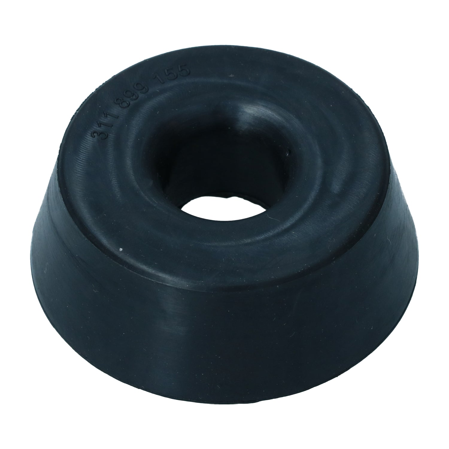 Rubber tussen achteras & carrosserie, onderaan detail — KG