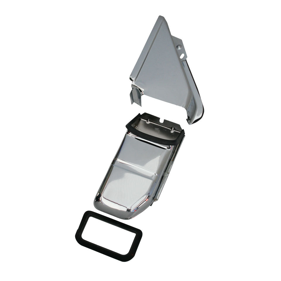 Platen rond oliekoeler, chroom detail — T1, T2, Kever, KG