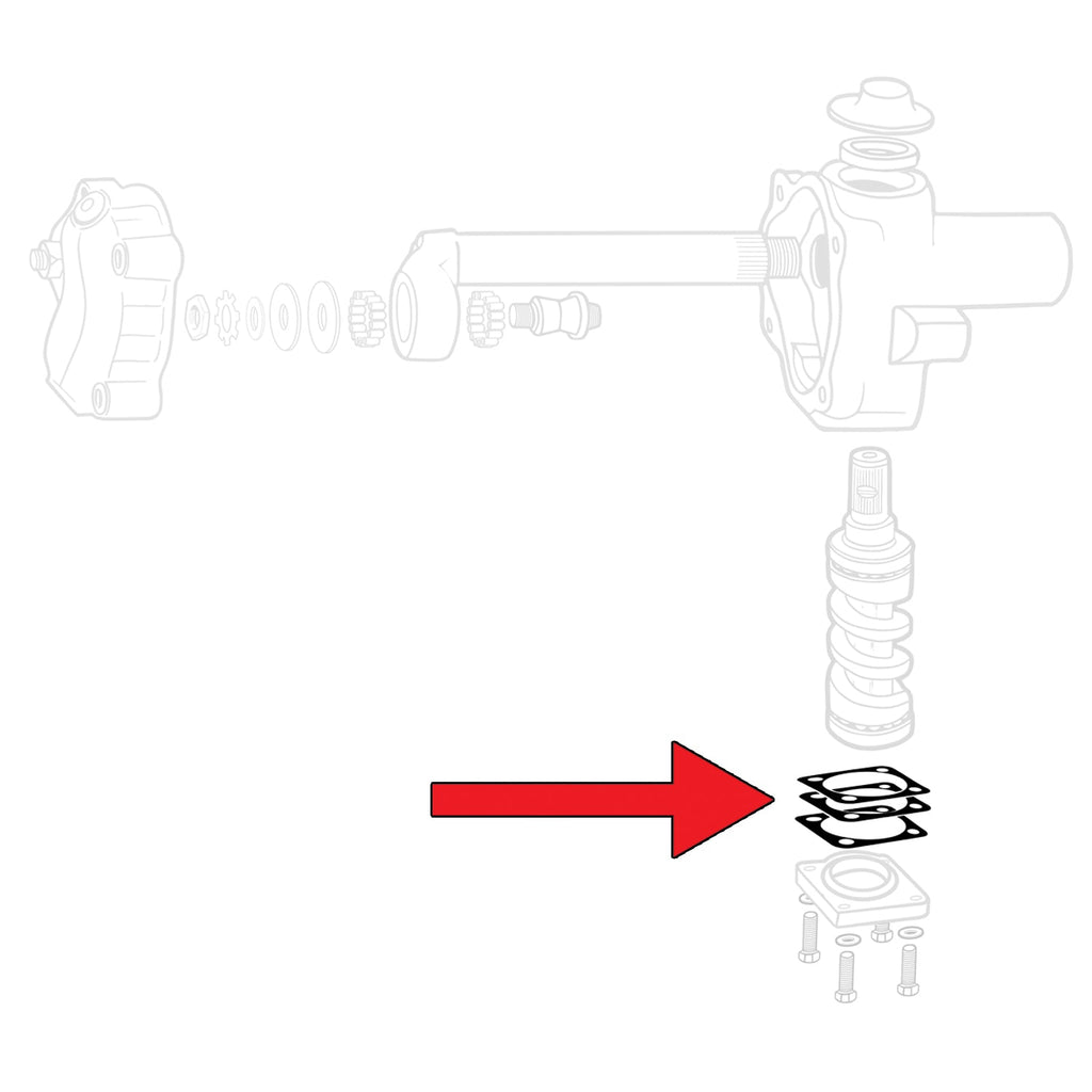 Regel ring 0.12mm voor Stuurhuis detail — T1, T2