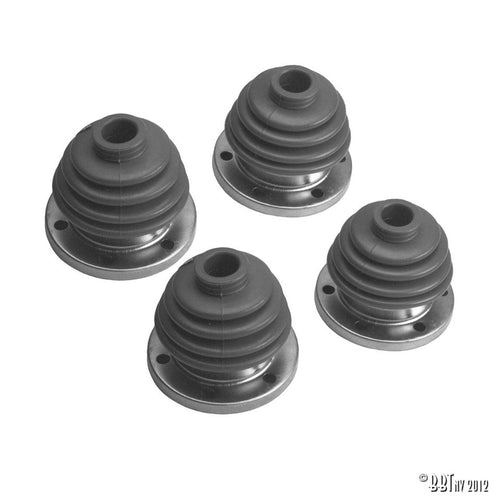Aandrijfashoes set "IRS" Heavy Duty zwart 4 – Karmann Ghia, Type 3 – VW Kever, KG, Type 3 – OEM 113 501 149 x4