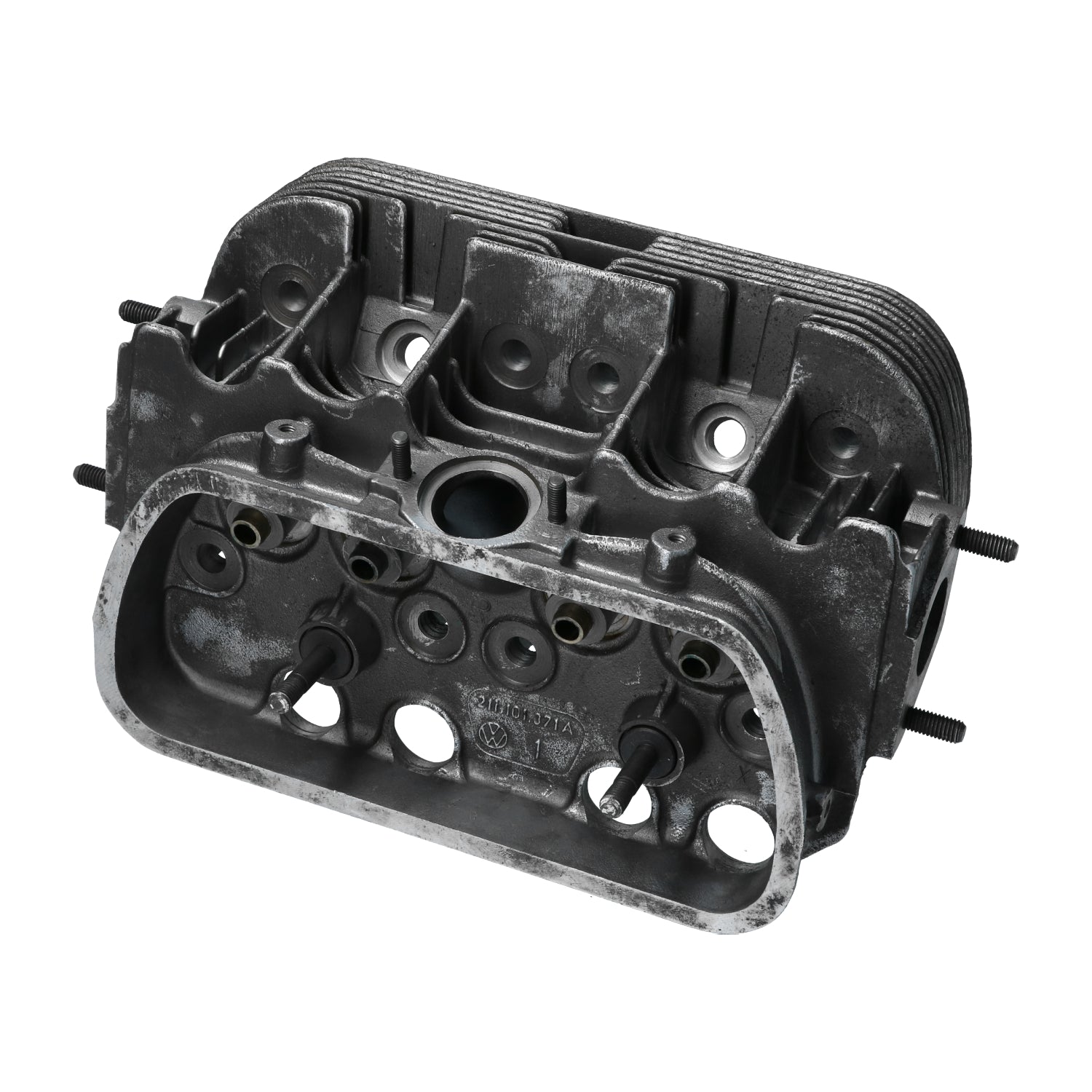 Cilinderkop 15/1600cc enkelpoorts ledig (211-101-371A) - NOS detail — T1, T2, Kever, KG