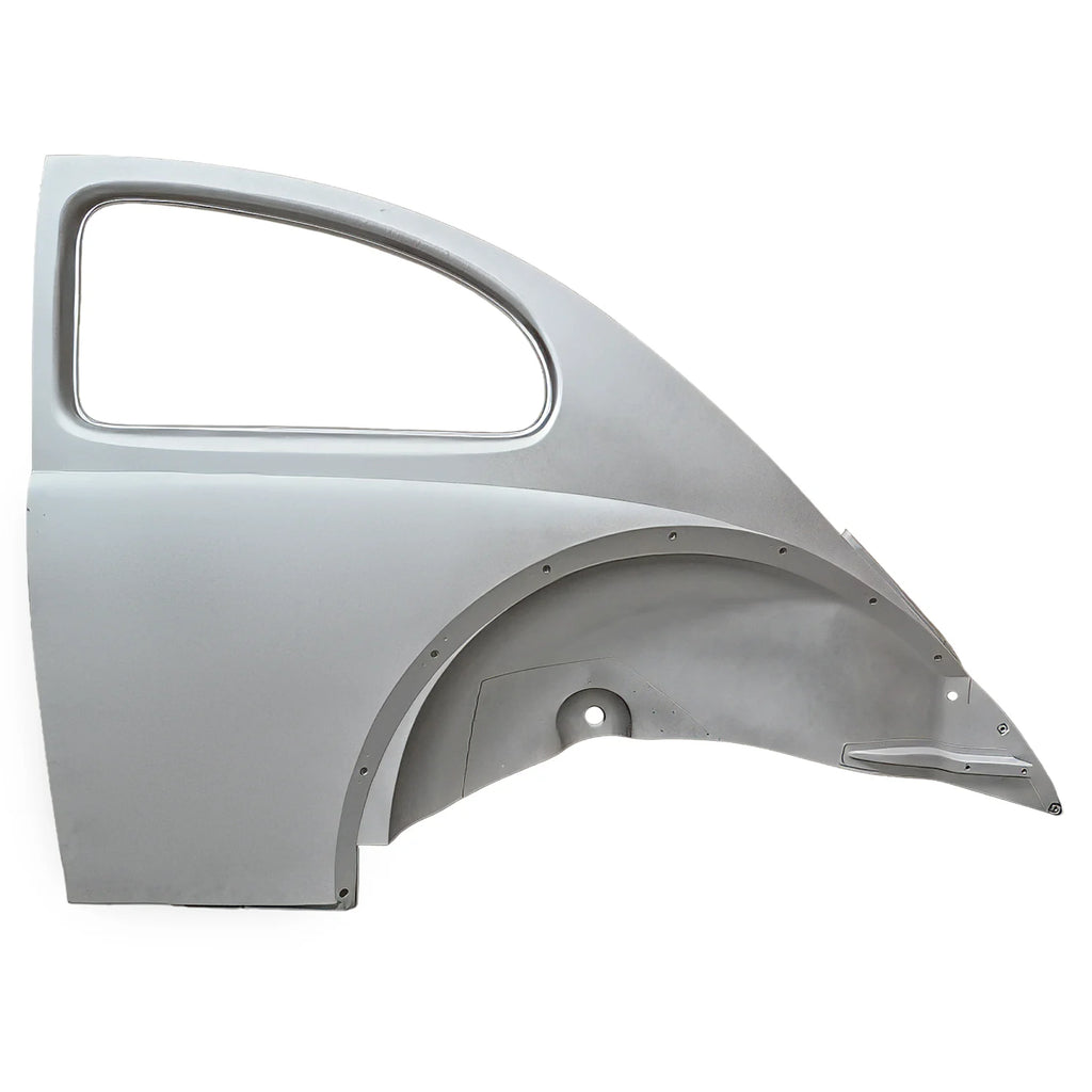 VW Beetle | SWT Rear side panel complete, left (without semaphore recess) | 08/55-07/59 | 111 809 085A