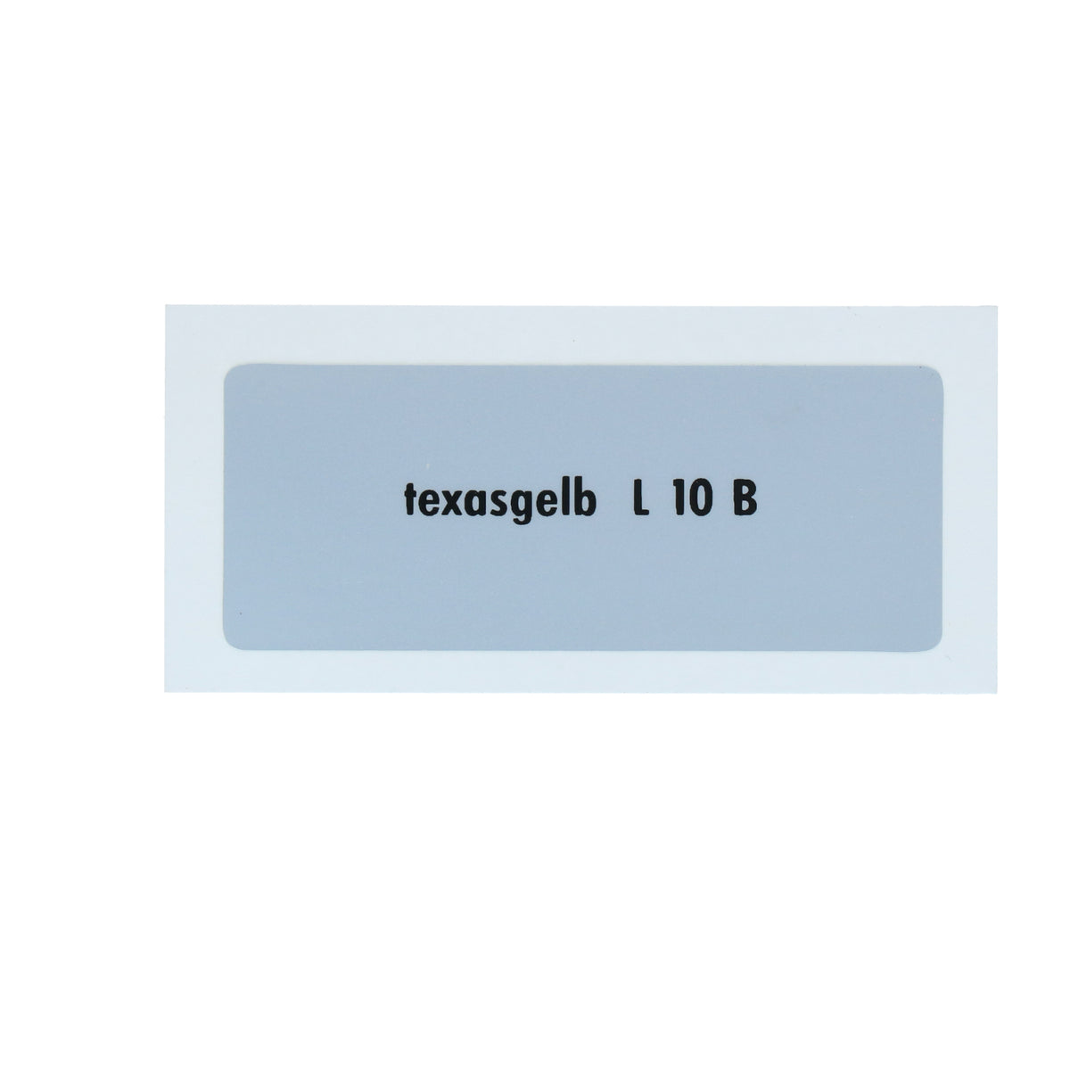 Kleurcode sticker L10B - texasgelb voor VW T1 Bus, T2 Bus, Kever en Karmann Ghia - VintageDub