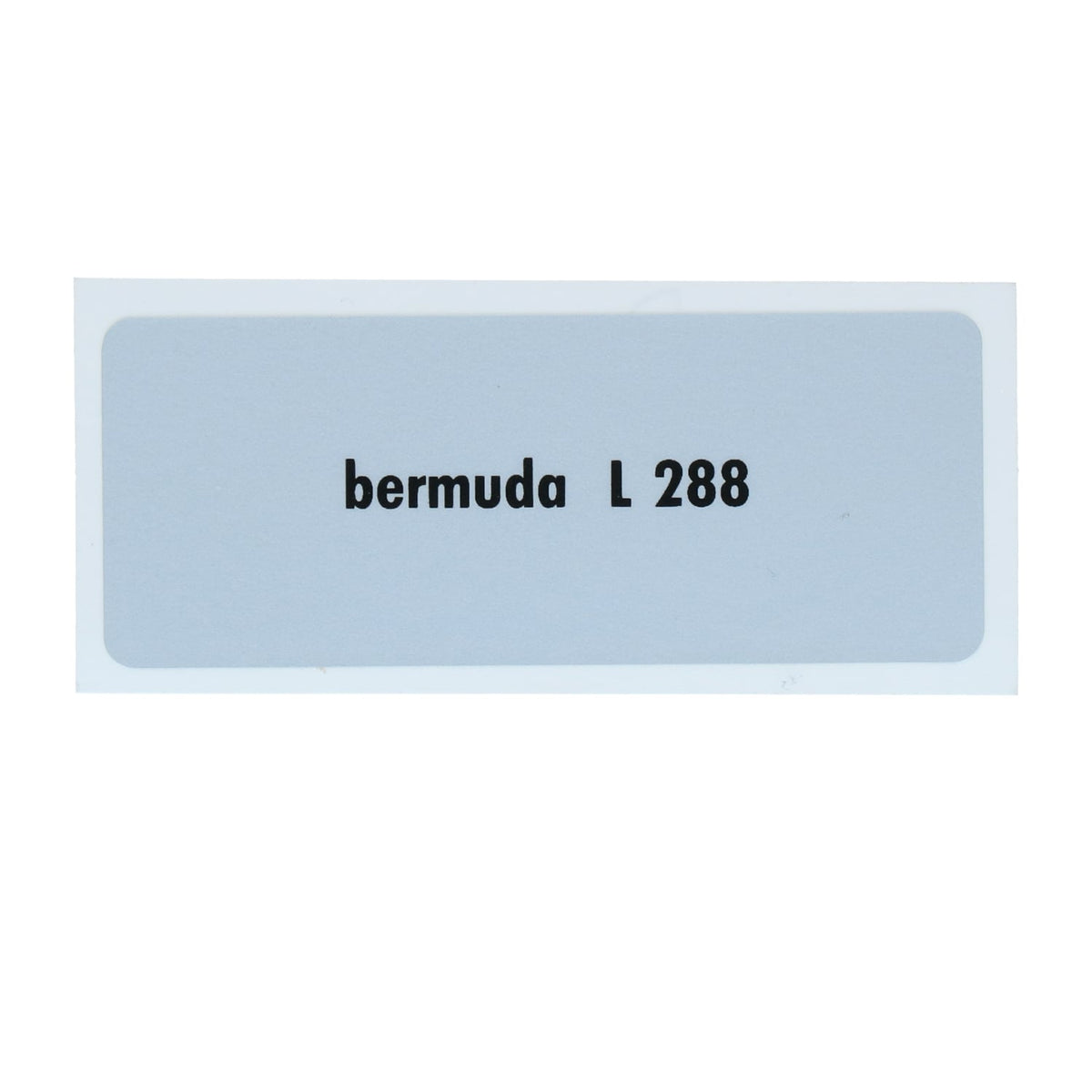 Kleurcode sticker L288 - bermuda voor VW T1 Bus, T2 Bus, Kever en Karmann Ghia - VintageDub