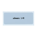 Kleurcode sticker L41 - schwarz voor VW T1 Bus, T2 Bus, Kever en Karmann Ghia - VintageDub