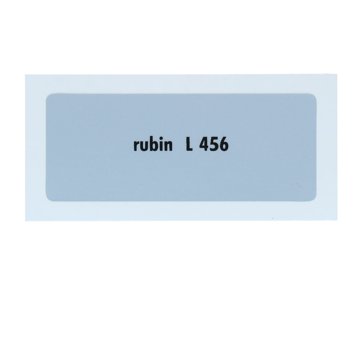 Kleurcode sticker L456 - rubin voor VW T1 Bus, T2 Bus, Kever en Karmann Ghia - VintageDub