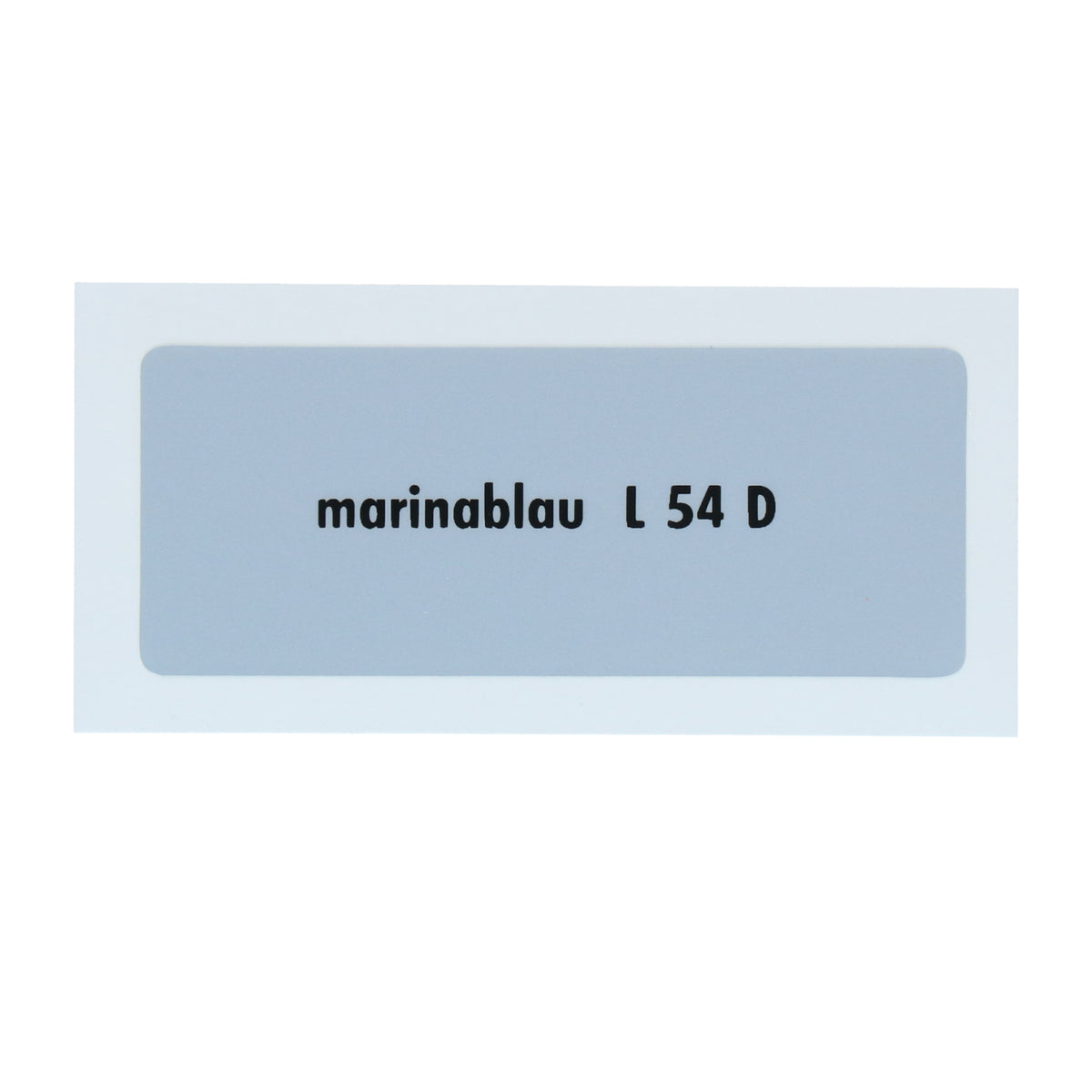 Kleurcode sticker L54D - marinablau voor VW T1 Bus, T2 Bus, Kever en Karmann Ghia - VintageDub
