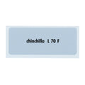 Kleurcode sticker L70F - chinchilla voor VW T1 Bus, T2 Bus, Kever en Karmann Ghia - VintageDub
