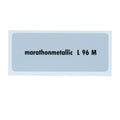 Kleurcode sticker L96M - marathonmetallic voor VW T1 Bus, T2 Bus, Kever en Karmann Ghia - VintageDub