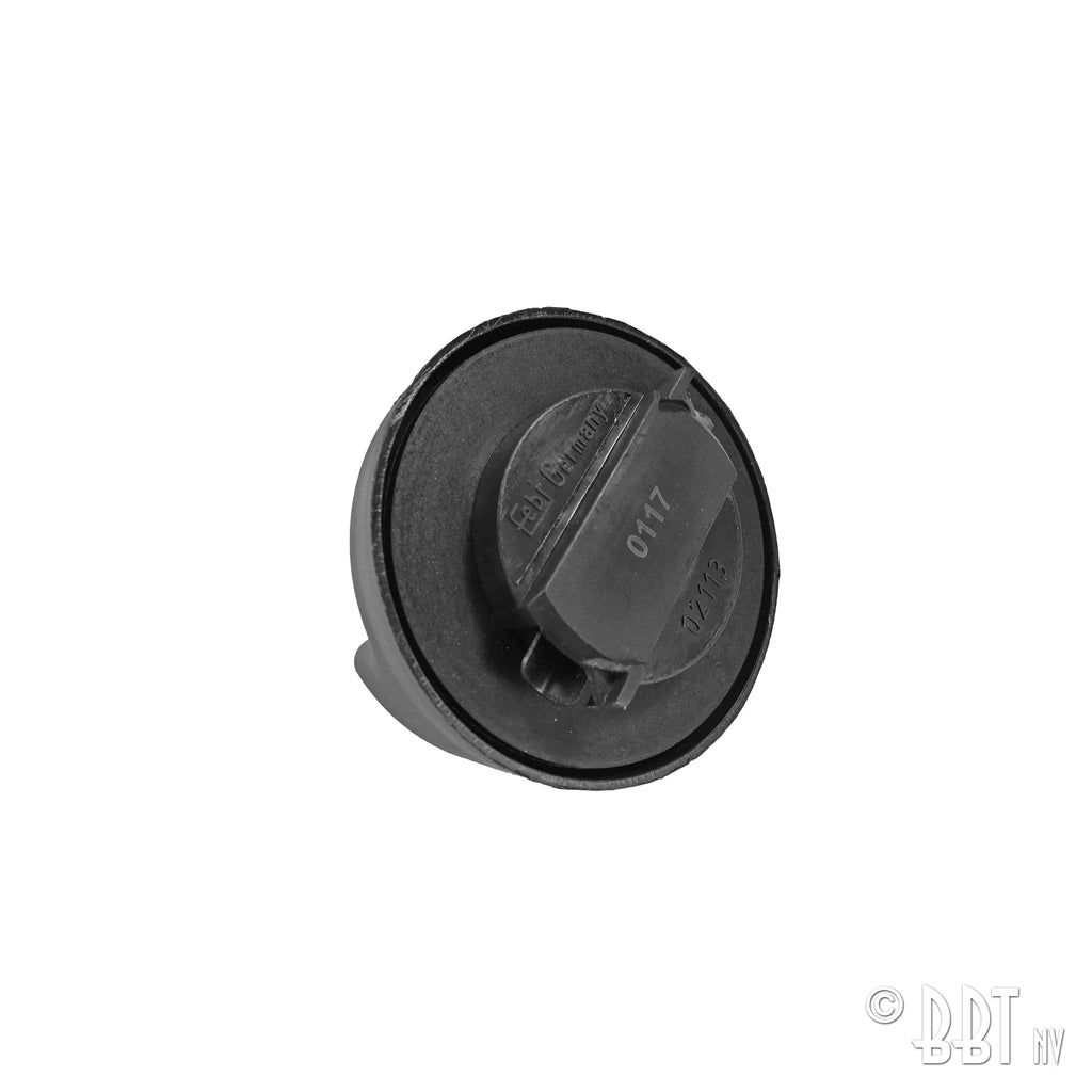 Olievuldop pvc, zwart detail — T1, T2, Kever, KG