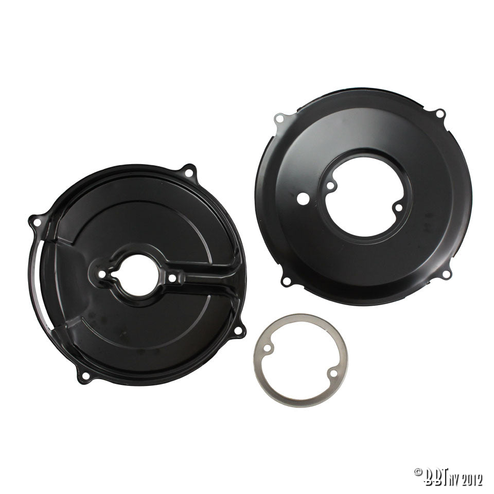 Achterplaten dynamo/alternator 105mm (3 delig) - zwart voor T1, T2, Kever, KG — VintageDub