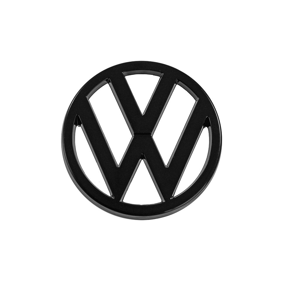 Embleem VW vooraan zwart - 95mm (orgineel) — VintageDub