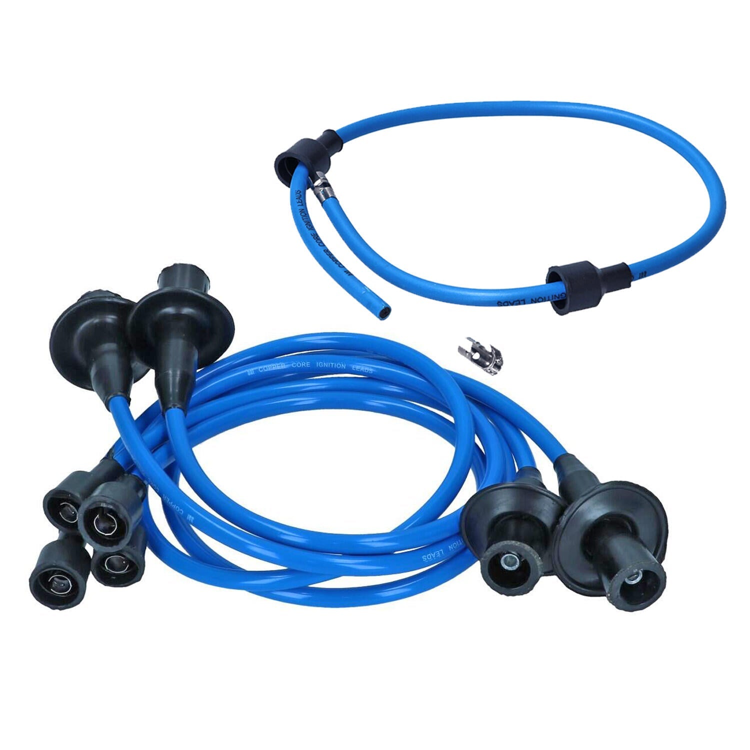 Bougiekabelset Type1 koper - blauw, 60cm hoofdkabel voor T1, T2, Kever, KG — VintageDub