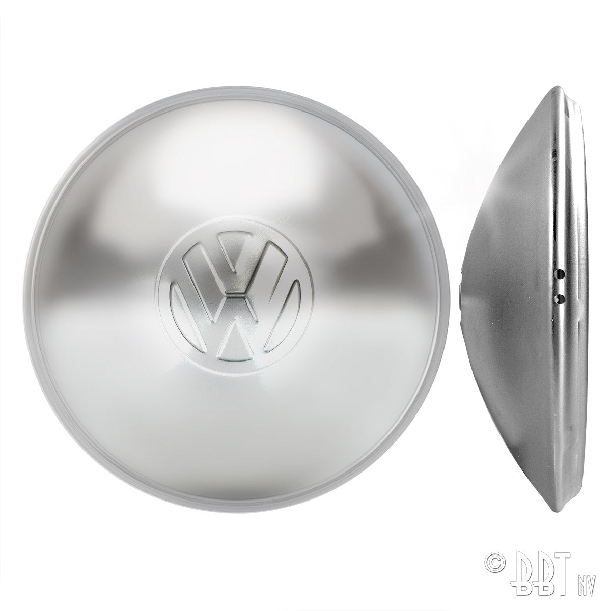 Wieldeksel 5x205 met logo, Origineel, chroom voor T1, T2, Kever, KG — VintageDub