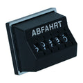 Day counter 'Abfahrt' - Black