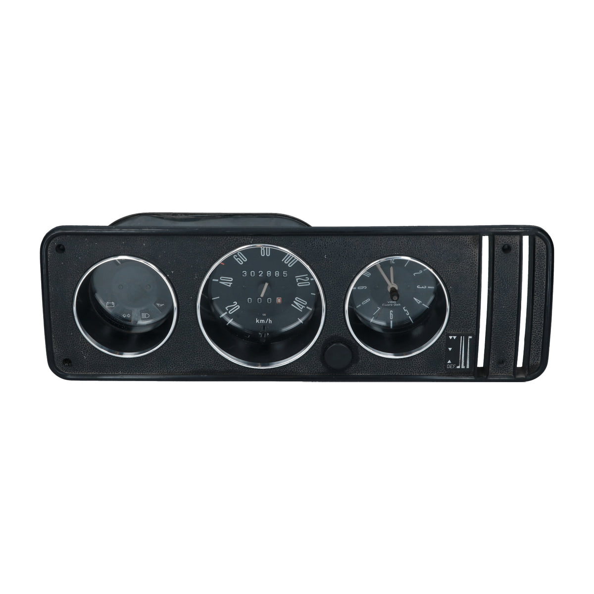 VW T2 Bus | Ringenset instrumentenpaneel 3-delig (Aluminium)