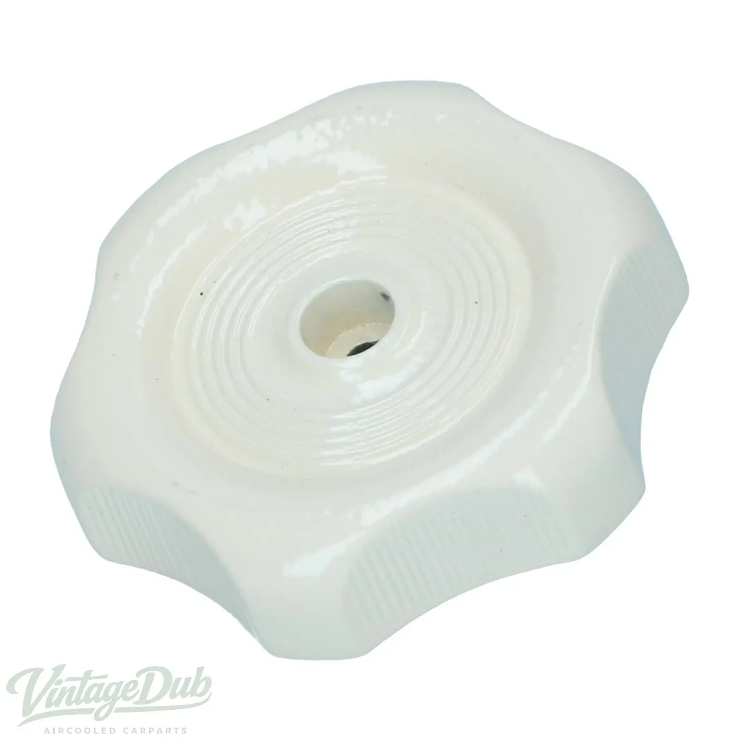 VW T2 draaiknop Westfalia lamellenraam louvreruit – Wit metaal - VintageDub