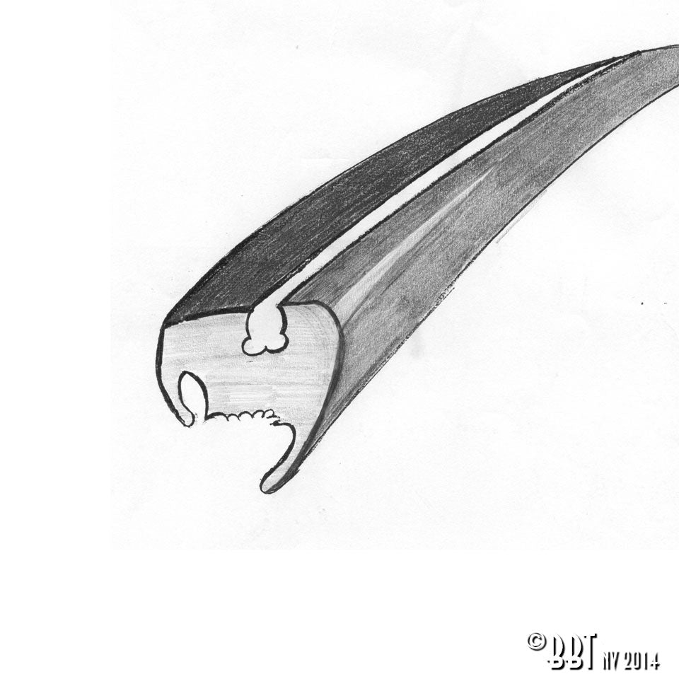 Voorruitrubber, Cal-Look voor Kever — VintageDub