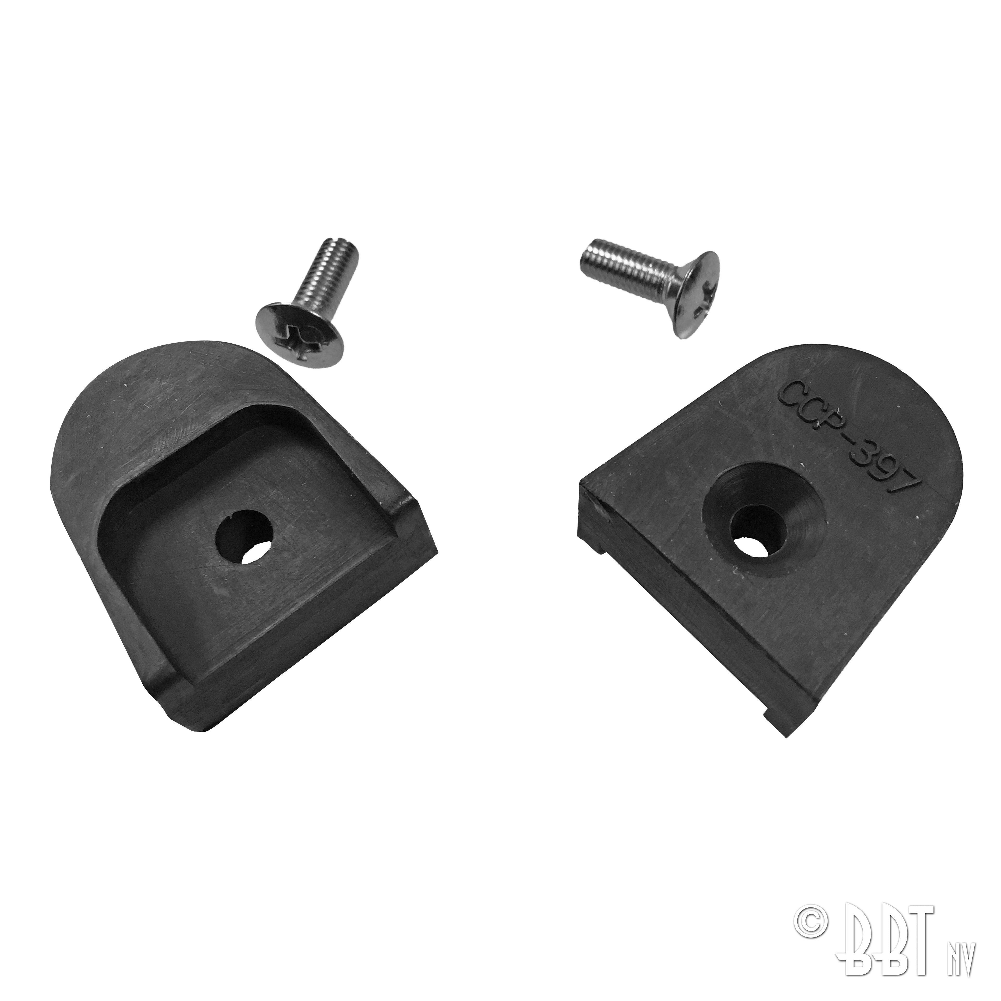 Stootrubbers kapframe klem, per paar voor Kever — VintageDub