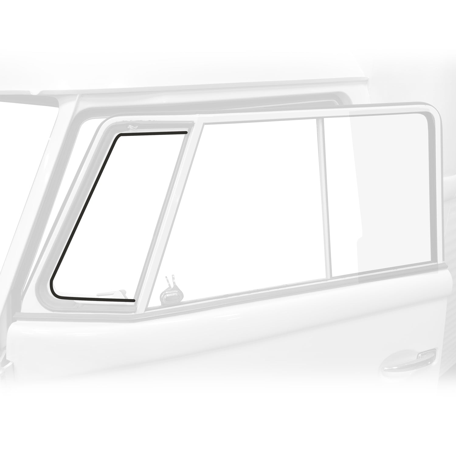 Rubber tussen glas en tochtruitkader - TQ (1) detail — T1