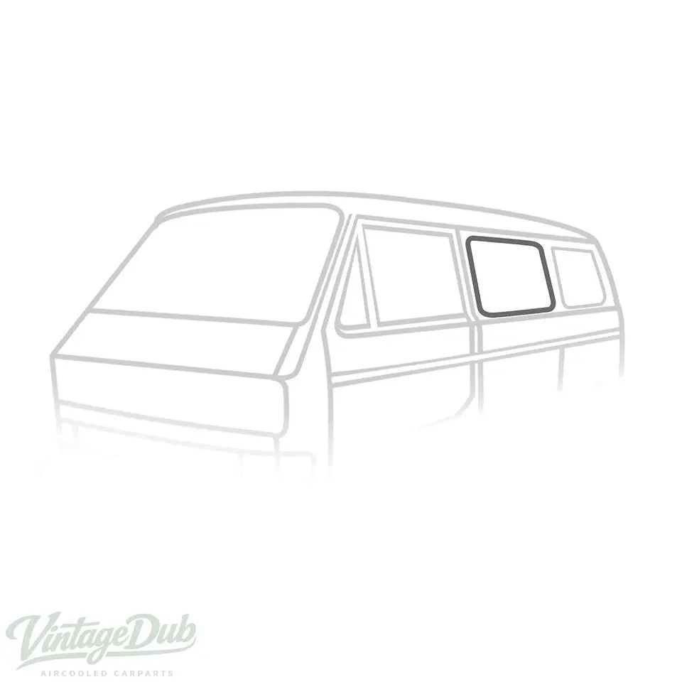 Zijruitrubber midden Links 05/79-07/79 Rechts 05/79-07/84 | 253 845 321 — VintageDub