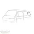 Achterste zijruitrubber L/R voor T3 — VintageDub