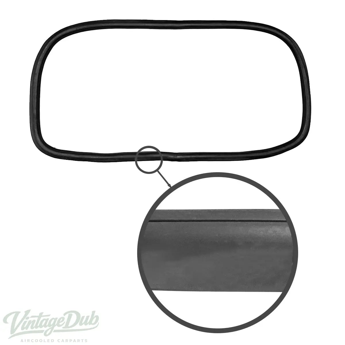 Achterruitrubber 'Cal-Look', Notchback — VintageDub