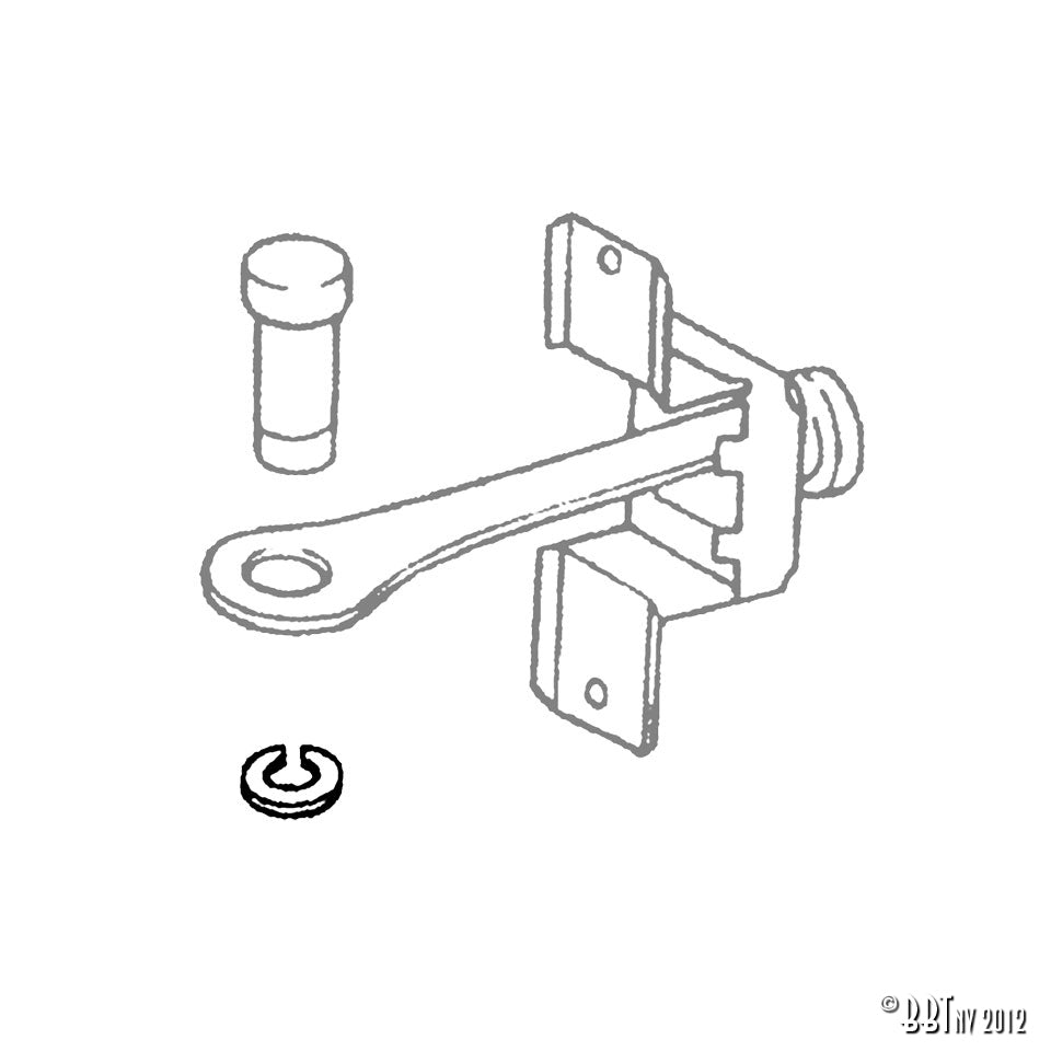 Clip deurvanger pin detail — Kever