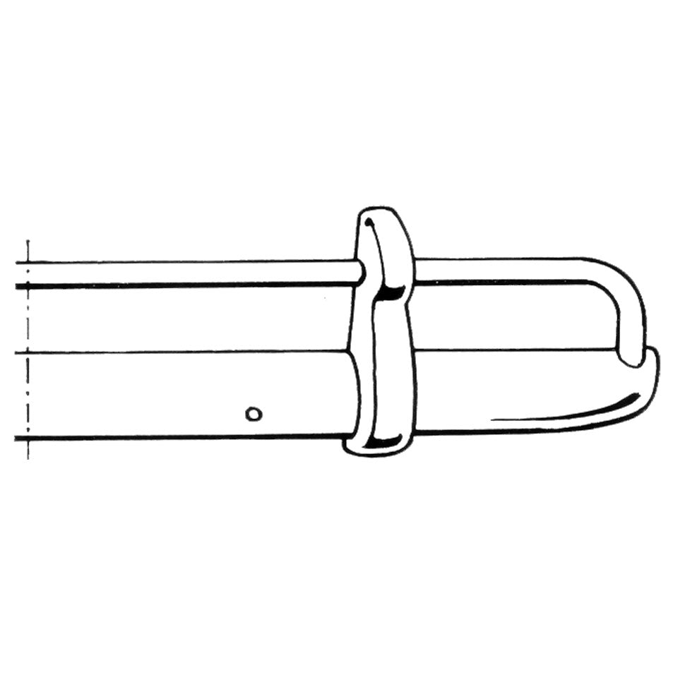 Bumper voor, export (USA), chroom, top kwaliteit detail — Kever