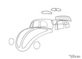 Tochtruit, rechts voor Kever — VintageDub