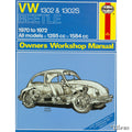 VW 1302 & 1302S Manual, Engels, J.H. Haynes voor Kever — VintageDub