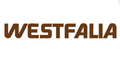 Sticker 'WESTFALIA', bruin, 45x6cm – VW T2 Bus