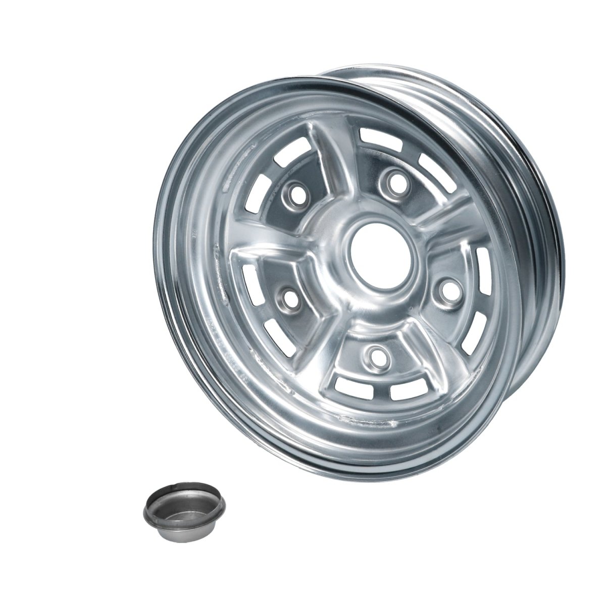 BBT Sprintstar 5,5 x 15", ET +10 chroom/zwart, 5-gaats (5x205) velg