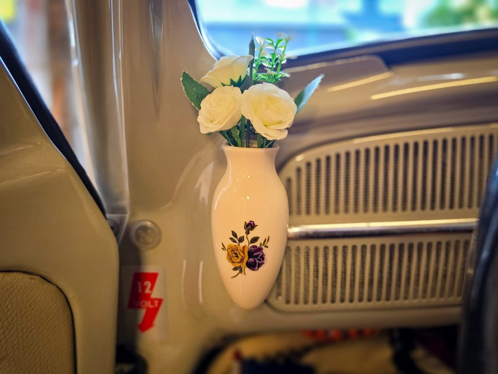 Bloemenvaasje Keramiek wit vaas magnetisch