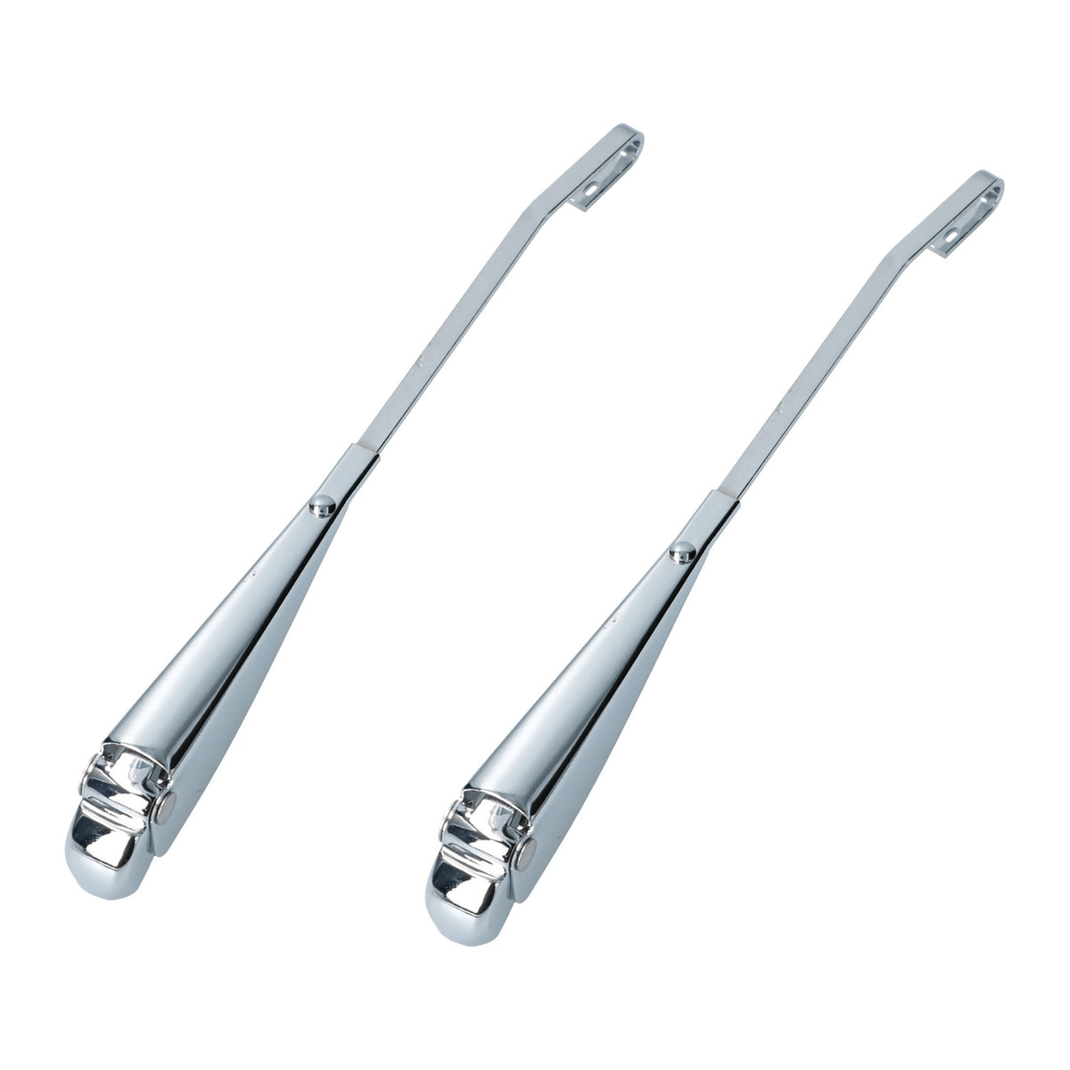 Ruitenwisserarmen set links + rechts, chroom – VW Kever – OEM 111 955 407D + 111 955 408